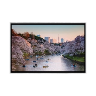 iCanvas "Cherry Blossoms In Tokyo I" by Matteo Colombo Framed - Bed